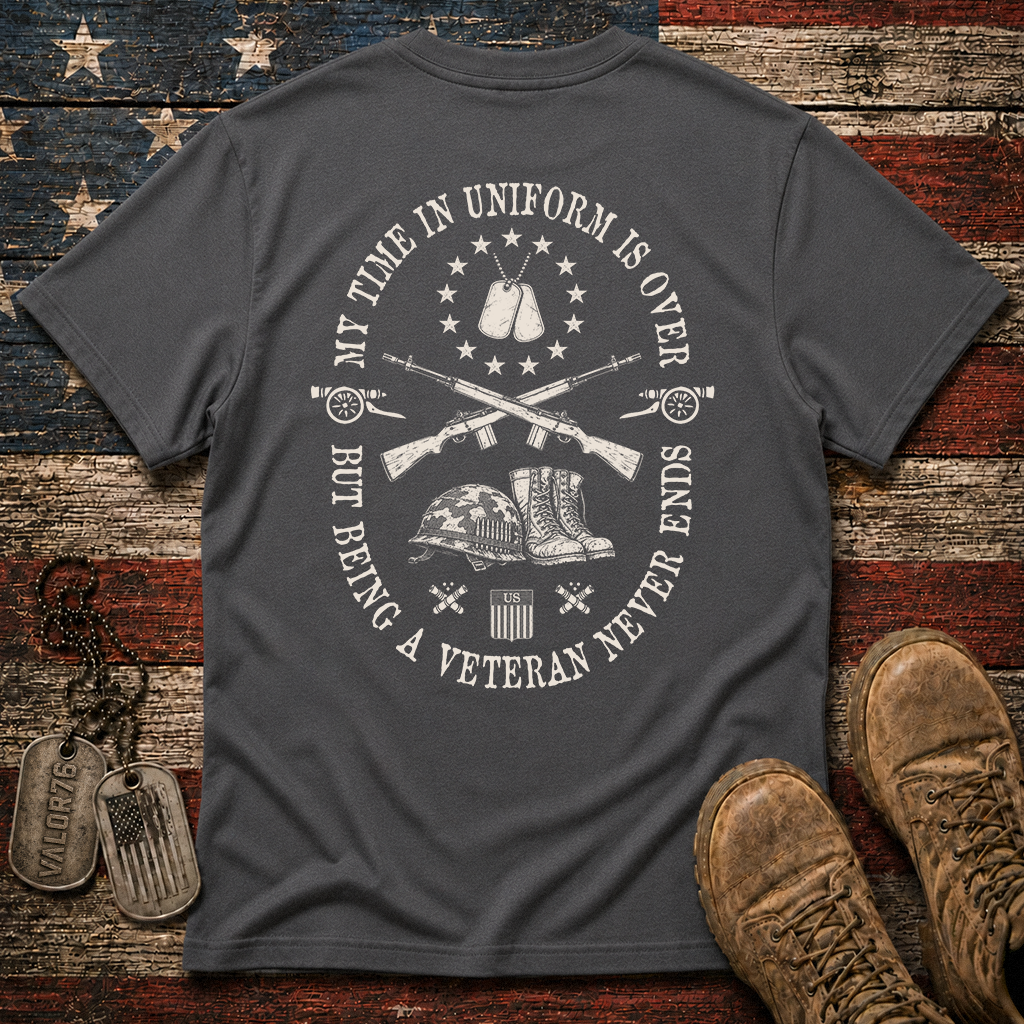 Being A Veteran Never End Classic Tee
