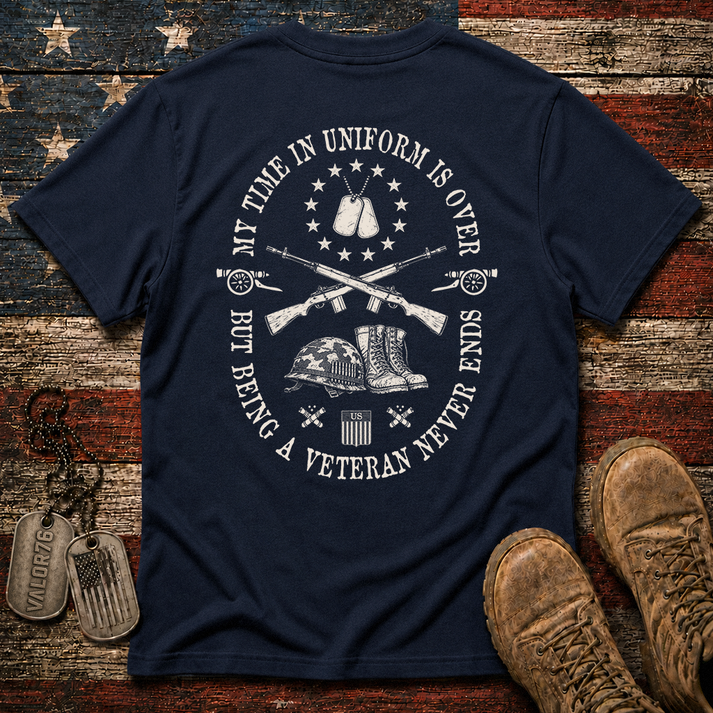 Being A Veteran Never End Classic Tee