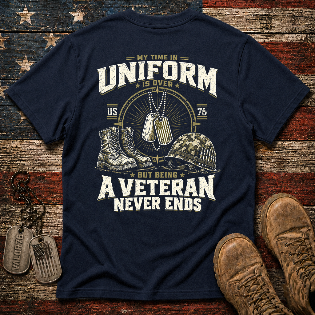 Being A Veteran Never End Classic Tee