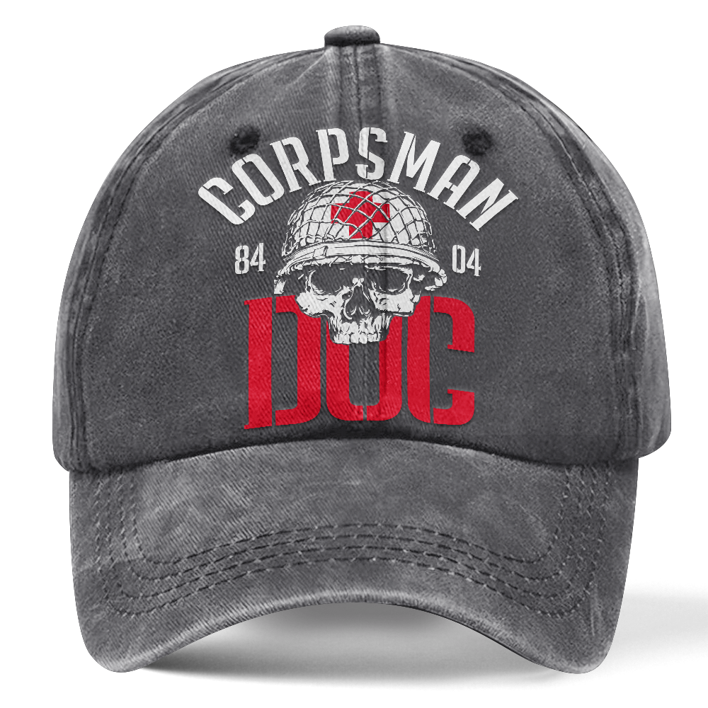 Personalizable Navy Corpsman Washed Cap