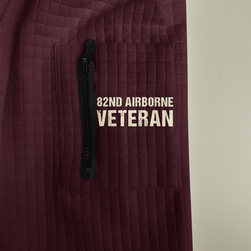 Personalizable Born At Benning Waffle Hooded Jacket