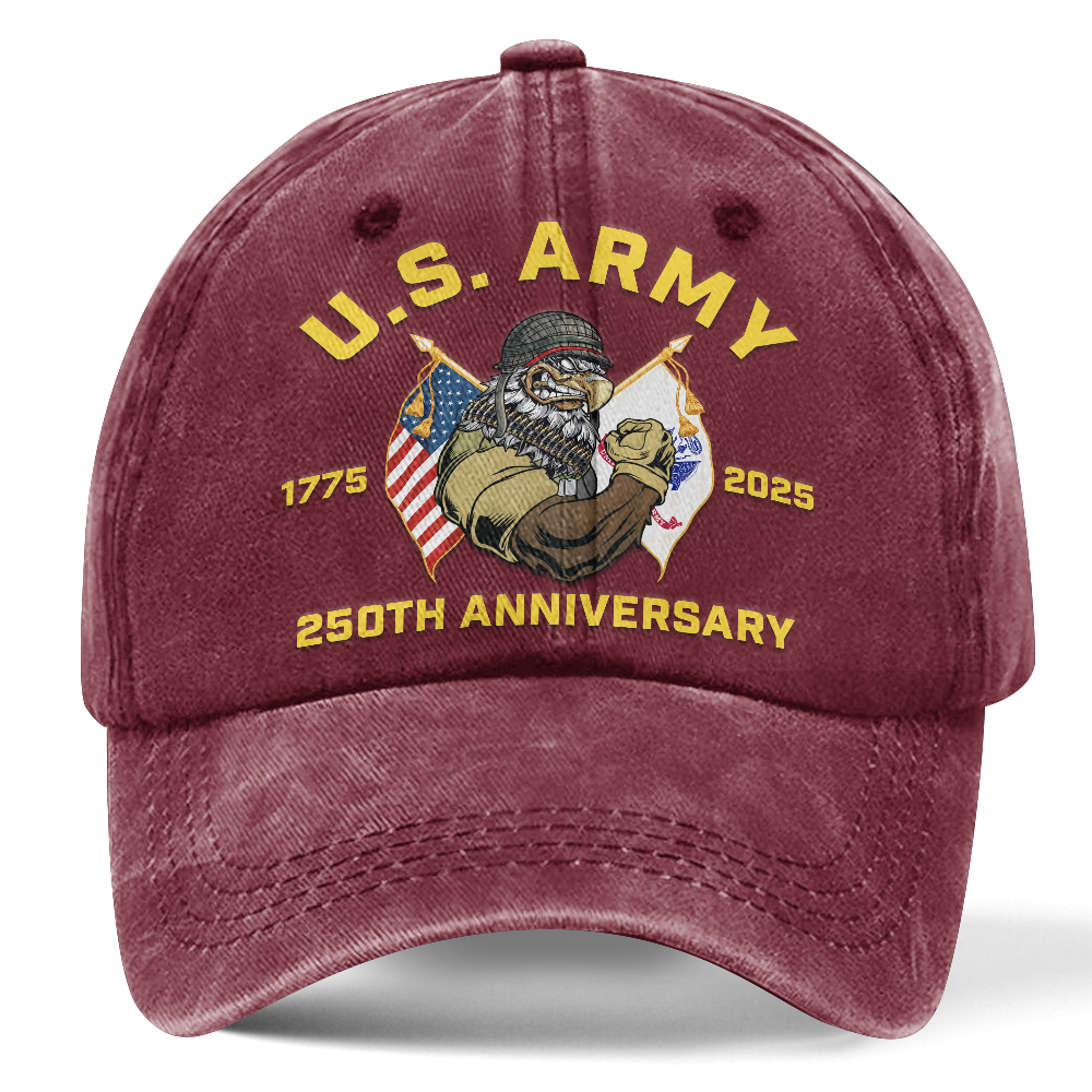 Army 250th Anniversary Washed Cap
