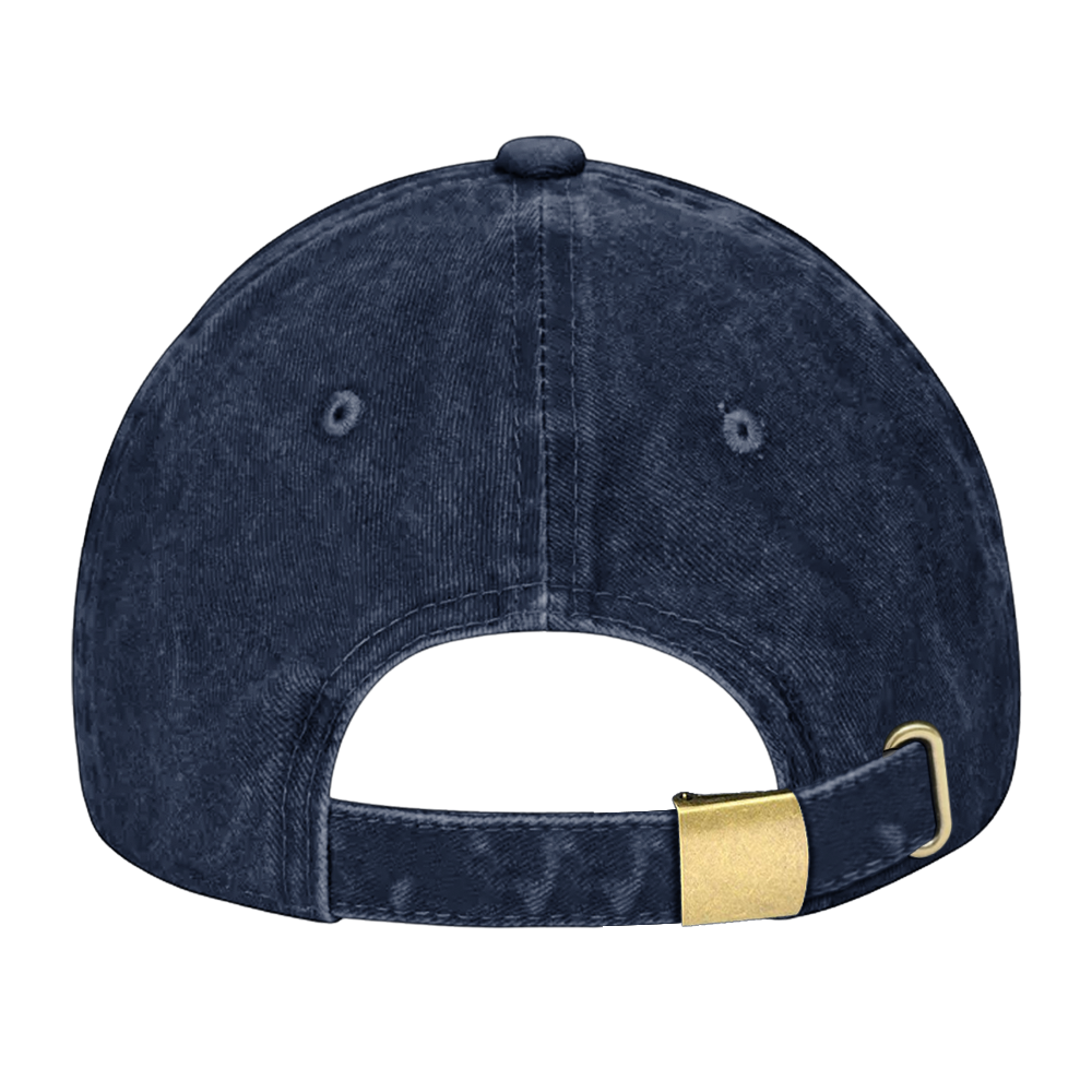 Personalized Navy Proudly Served Washed Cap