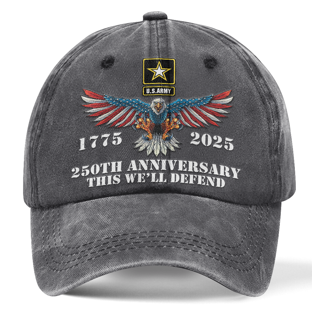 Army 250th Anniversary Washed Cap