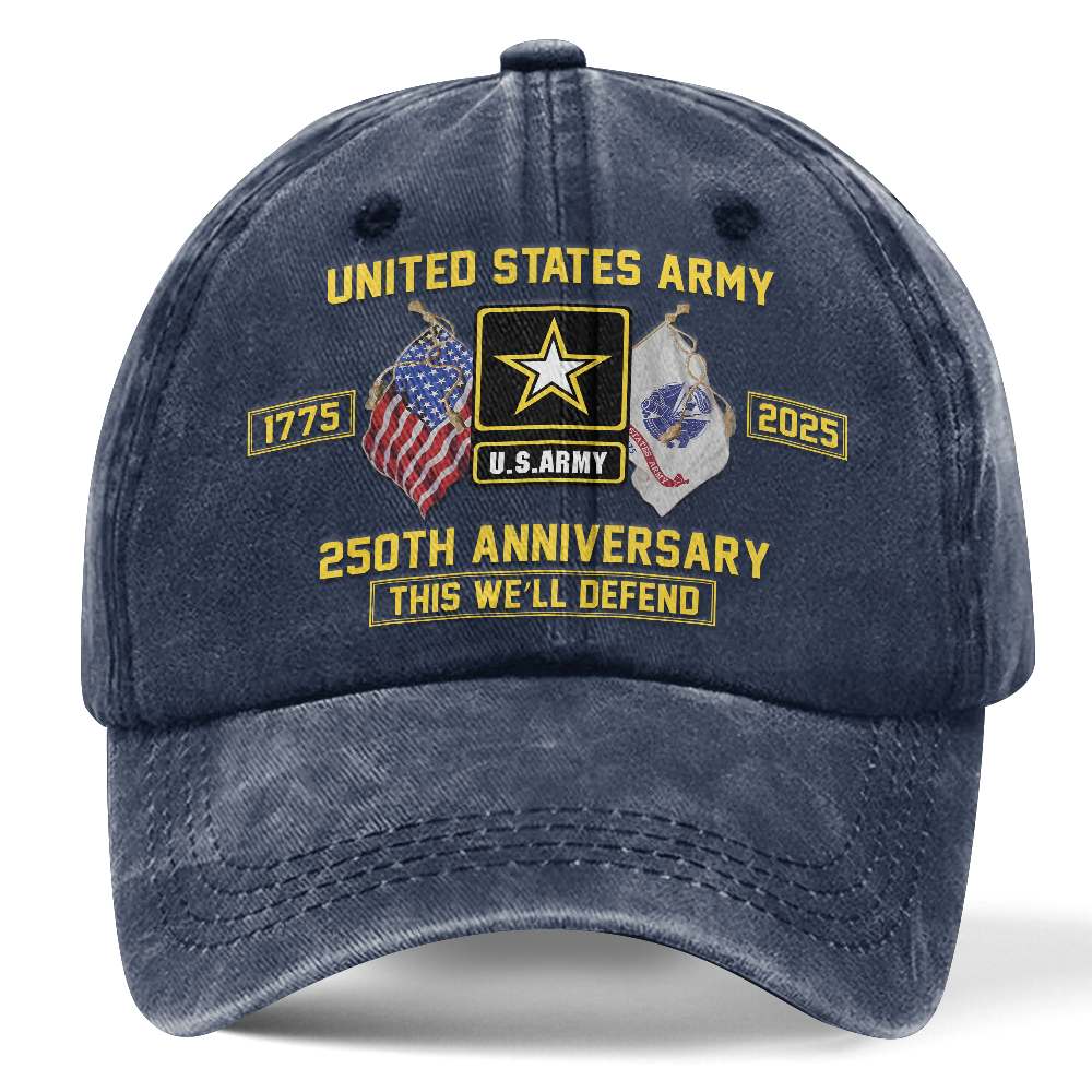 Army 250th Anniversary Washed Cap