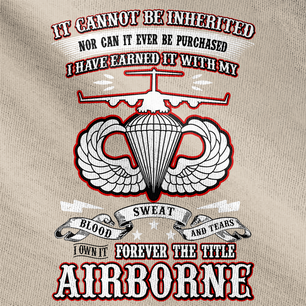 I Own Forever The Title Airborne Veteran Tactical Polo Shirt