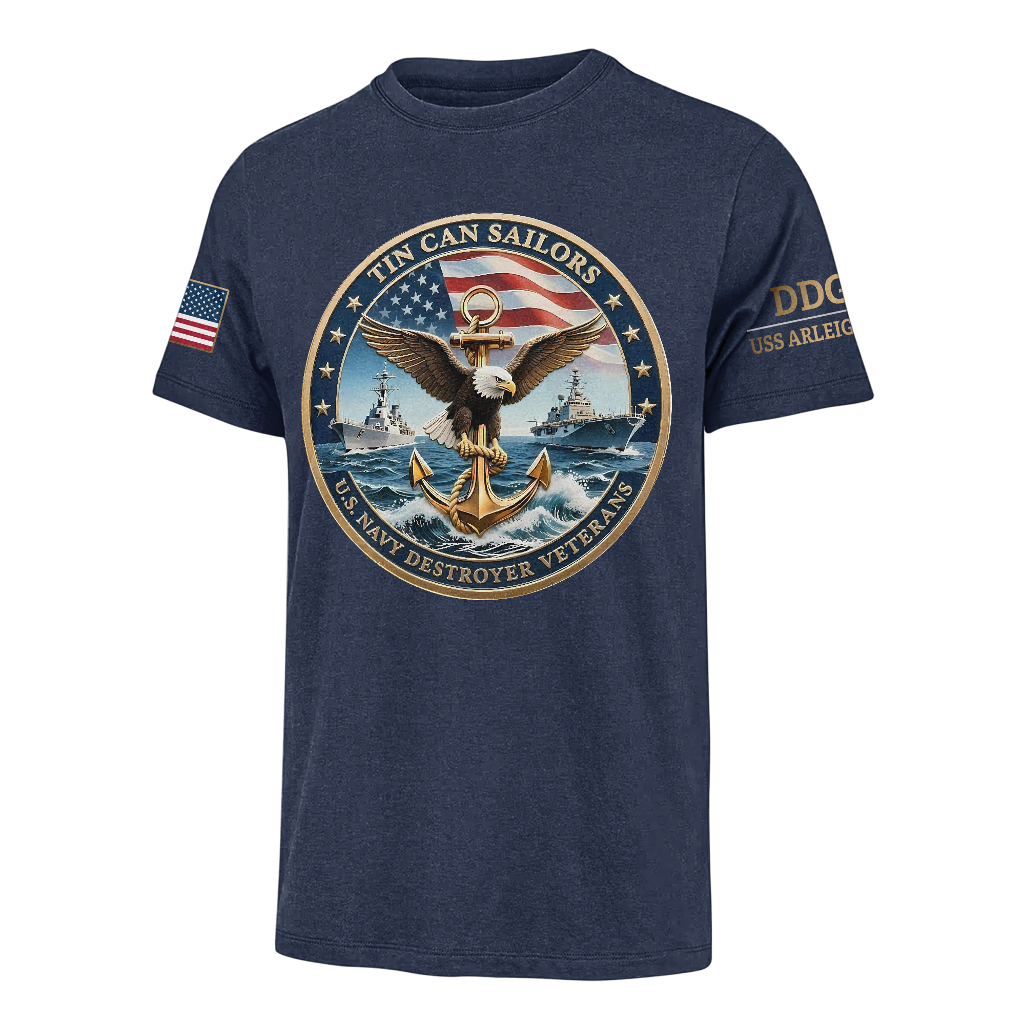 Personalizable Tin Can Sailors Classic T-shirt