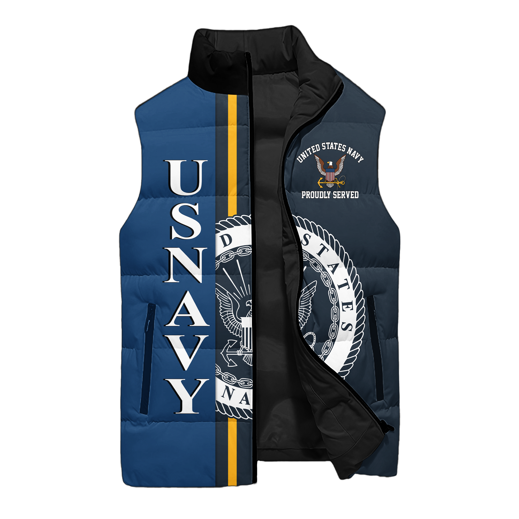 Navy 250th Anniversary Puffer Vest