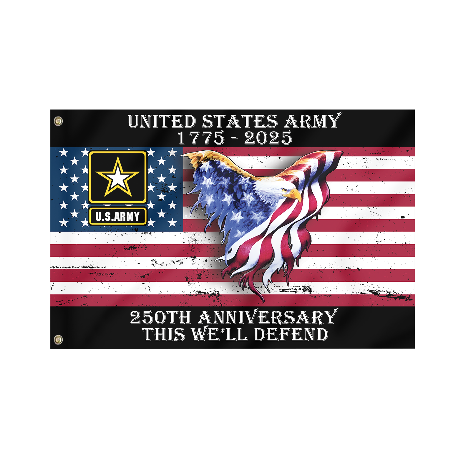 Army 250th Anniversary House Flag