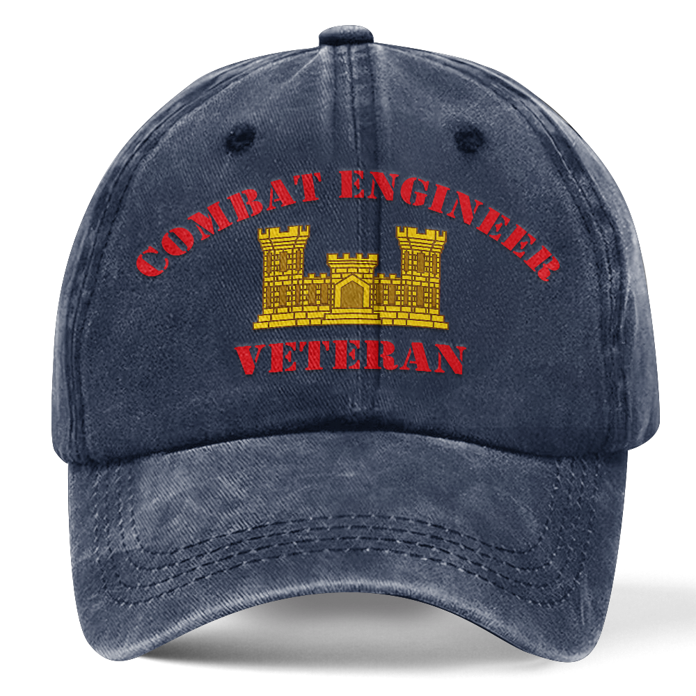 Personalizable Combat Engineer Washed Cap