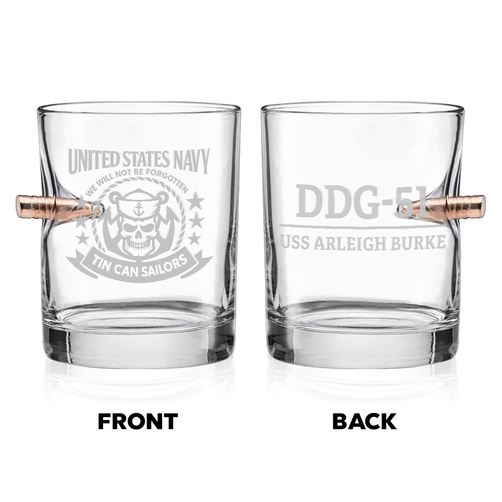 Personalizable Tin Can Sailors Bullet Whiskey Glass