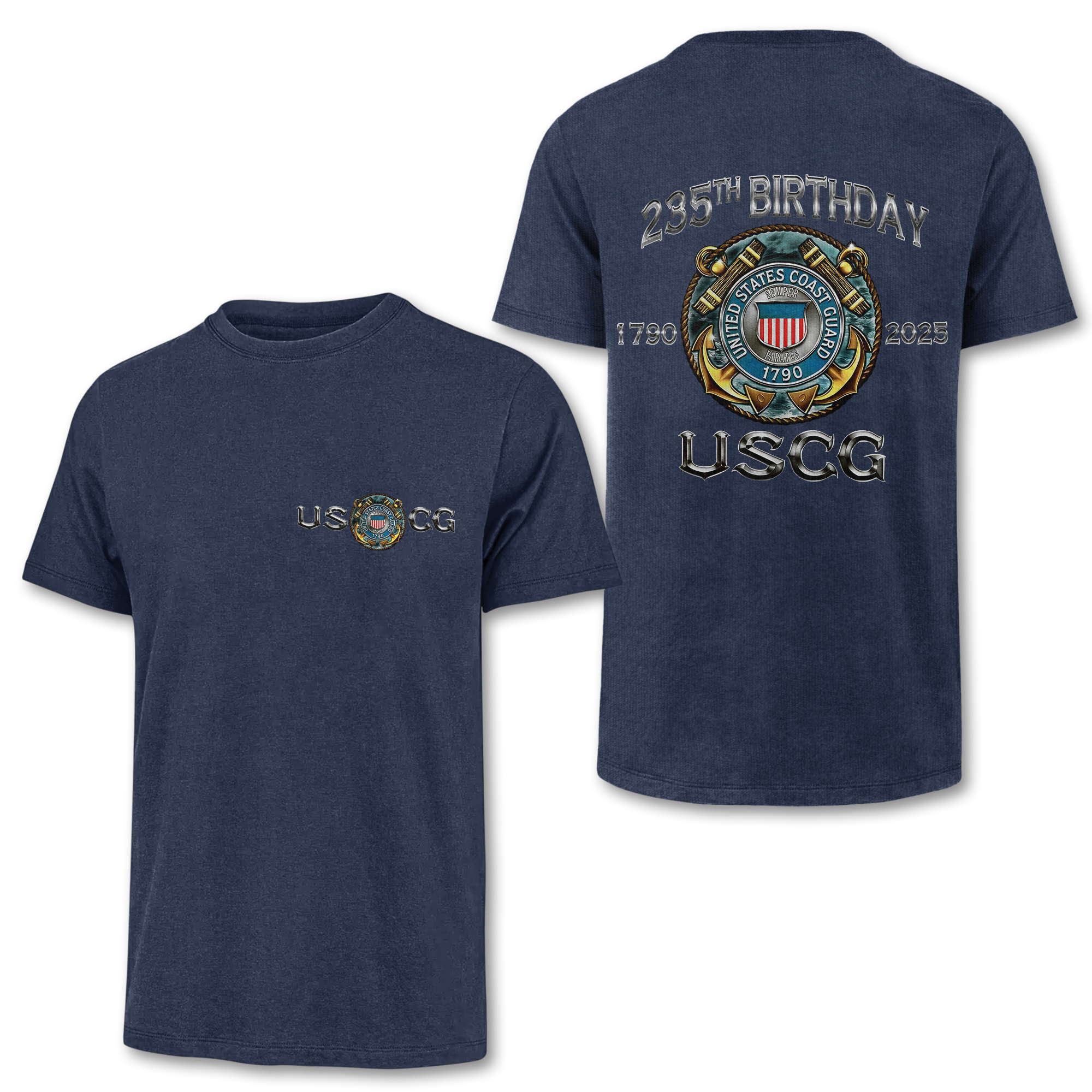 Coast Guard 235th Birthday Double Side Classic T-shirt