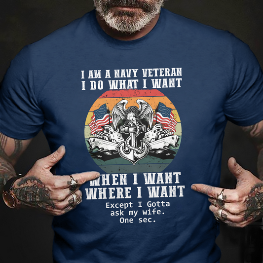 I'm A Navy Veteran Classic T-Shirt