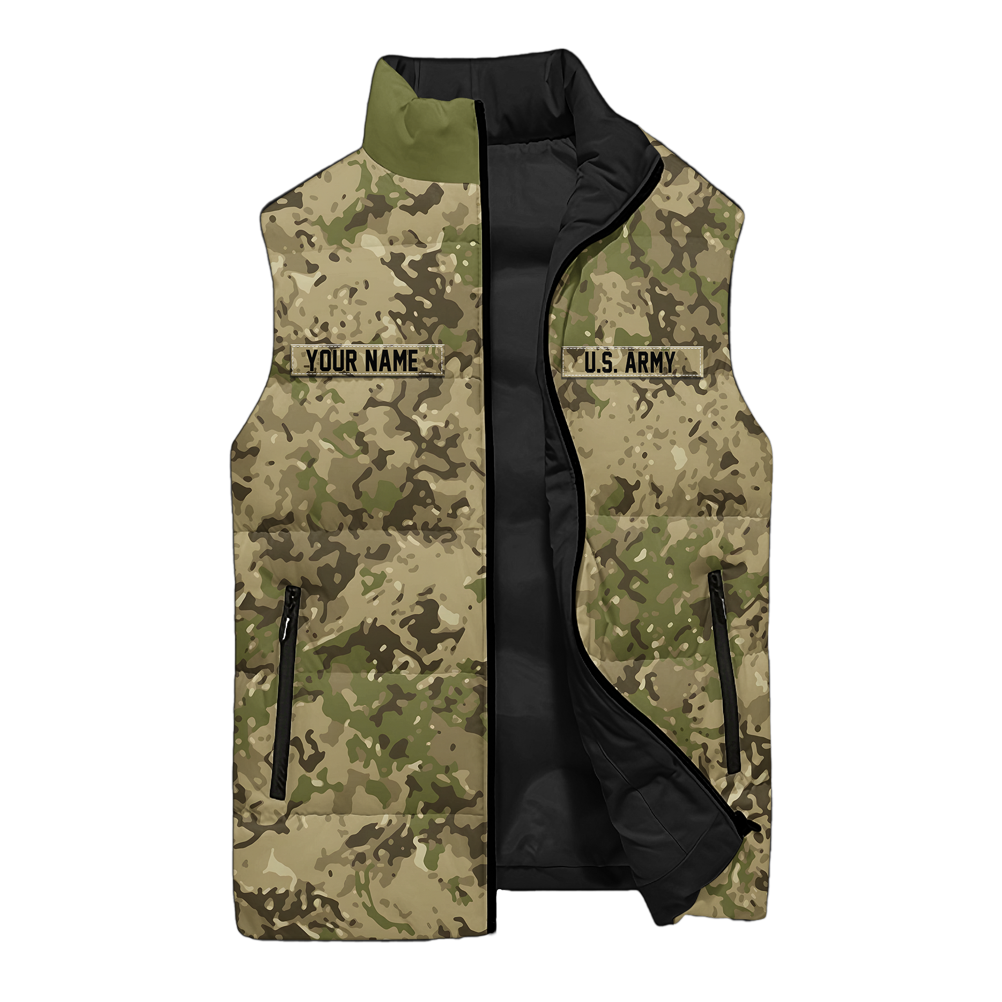 Personalizable 82nd Airborne Born At Benning Puffer Vest