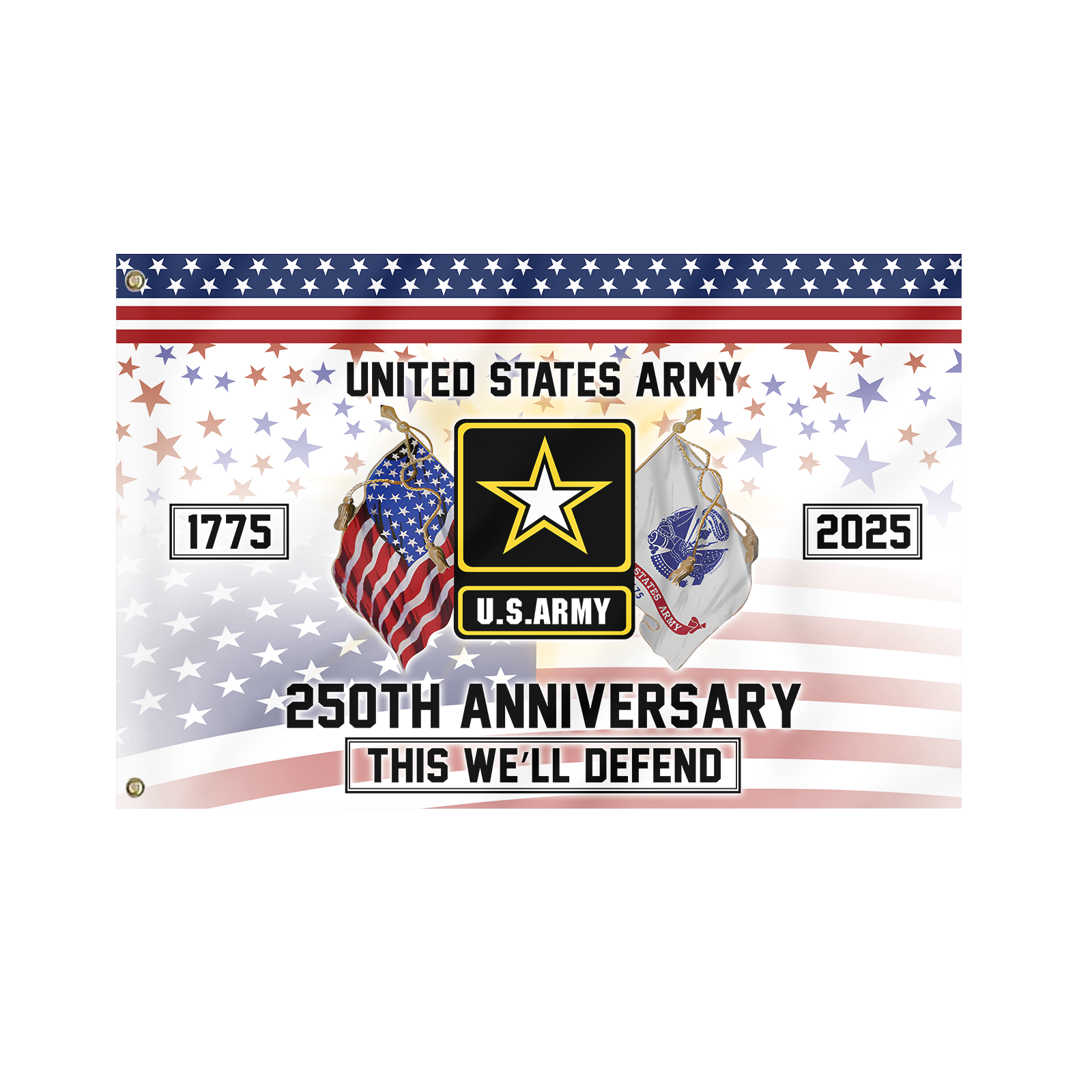 Army 250th Anniversary House Flag