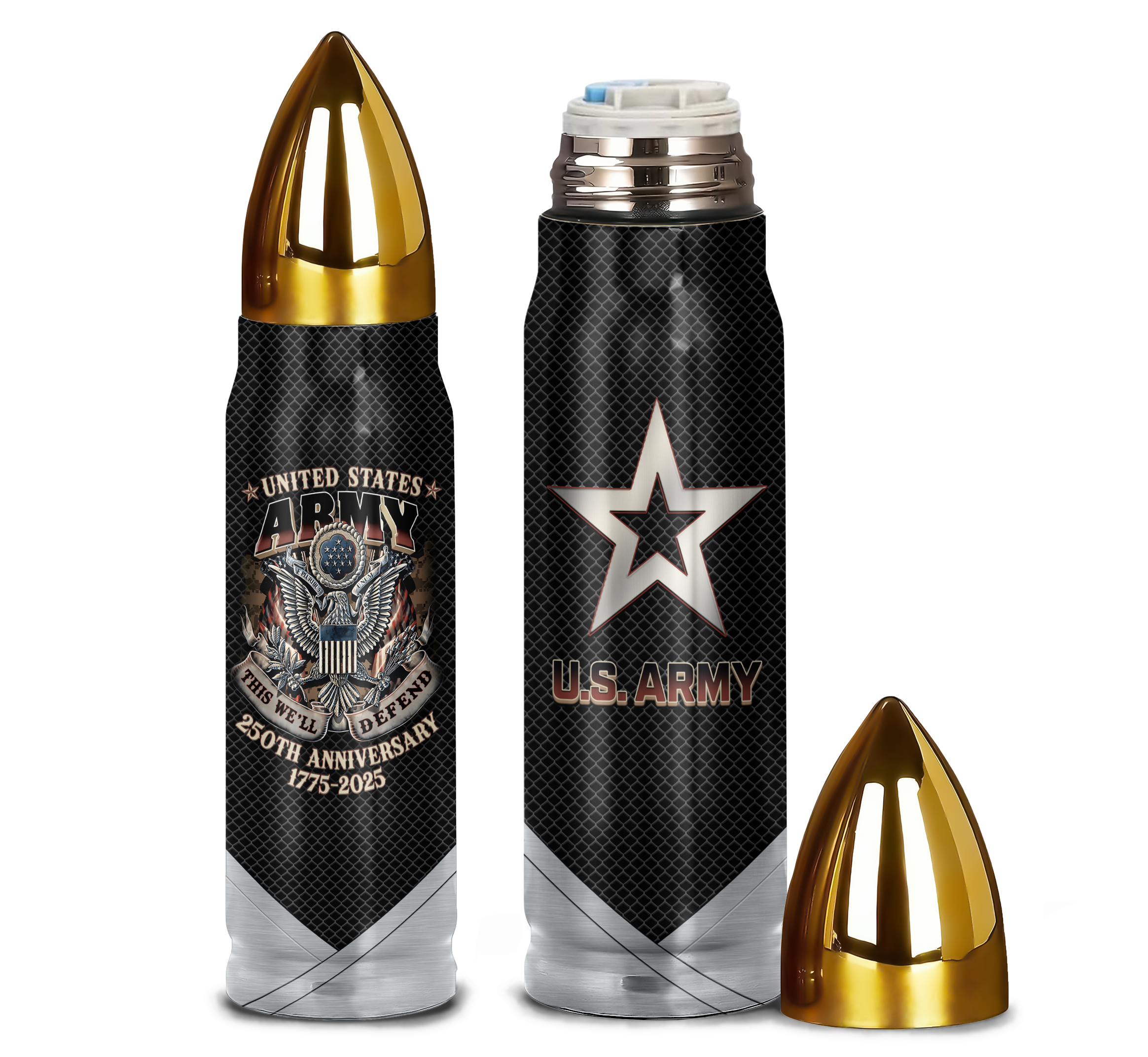 Army 250th Anniversary Bullet Tumbler