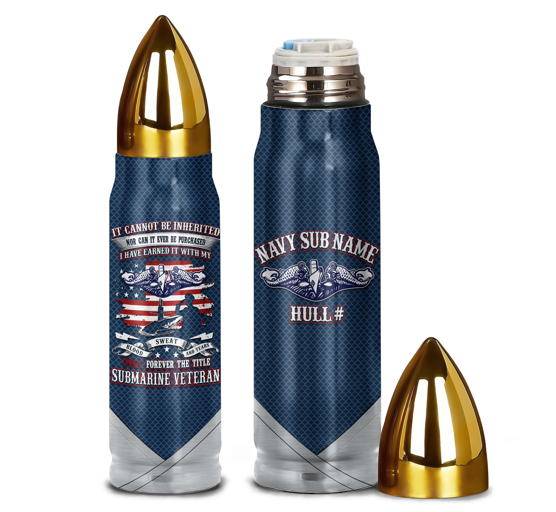 Navy Submarine Bullet Tumbler