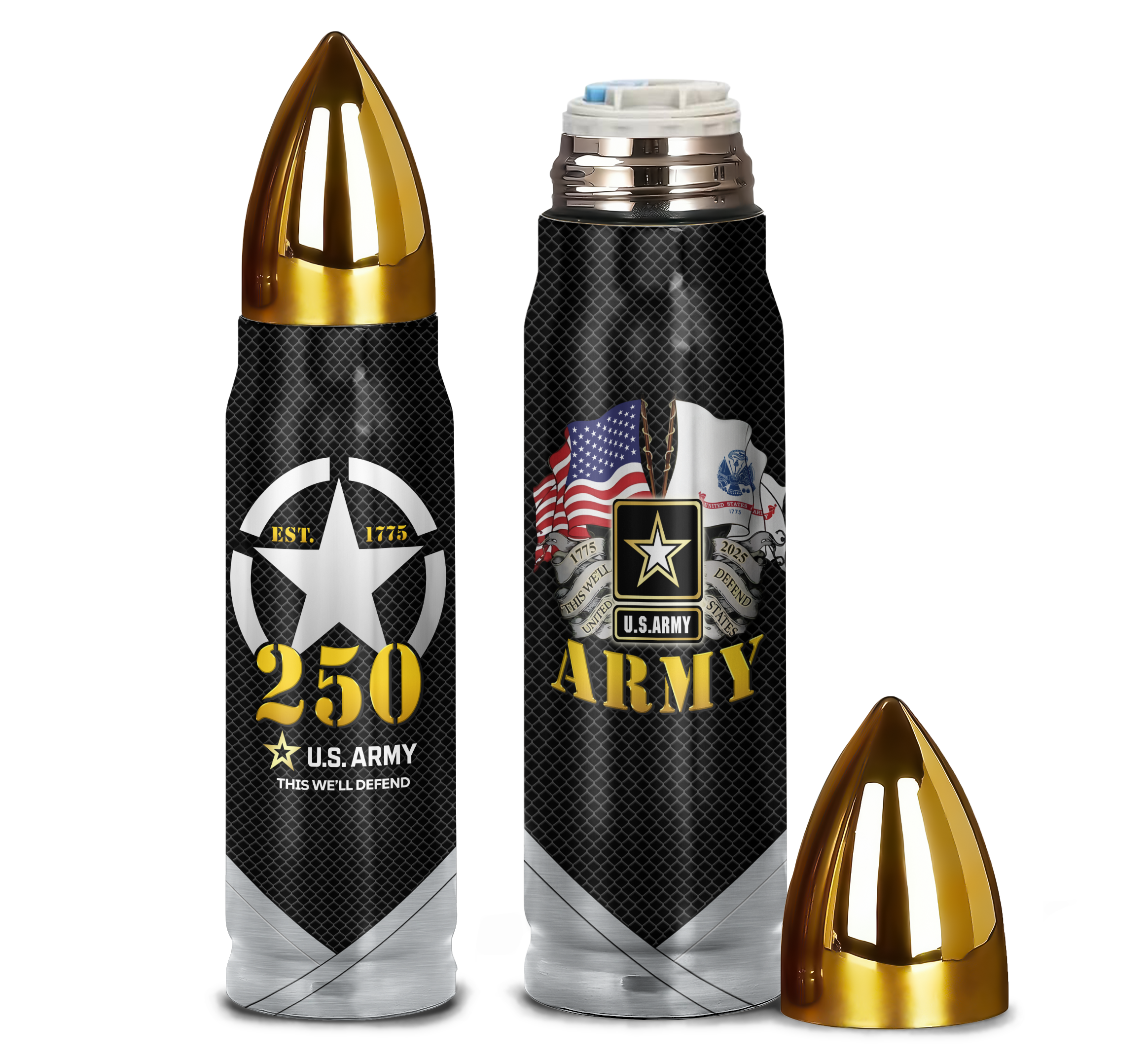Army 250th Anniversary Bullet Tumbler