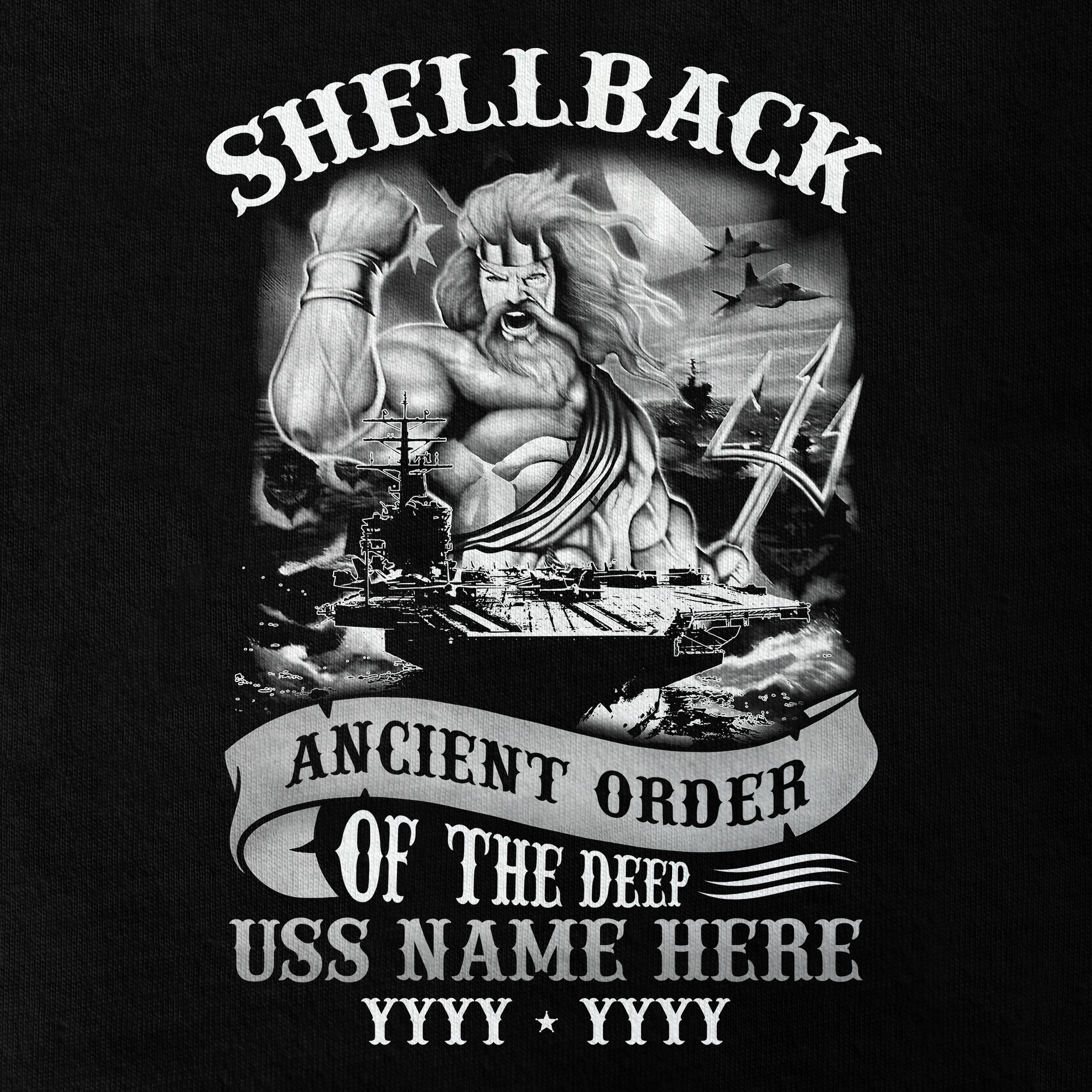 Personalized Shellback Ancient Order Of The Deep Double Sided Classic T-shirt