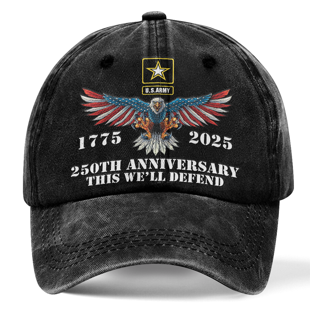 Army 250th Anniversary Washed Cap
