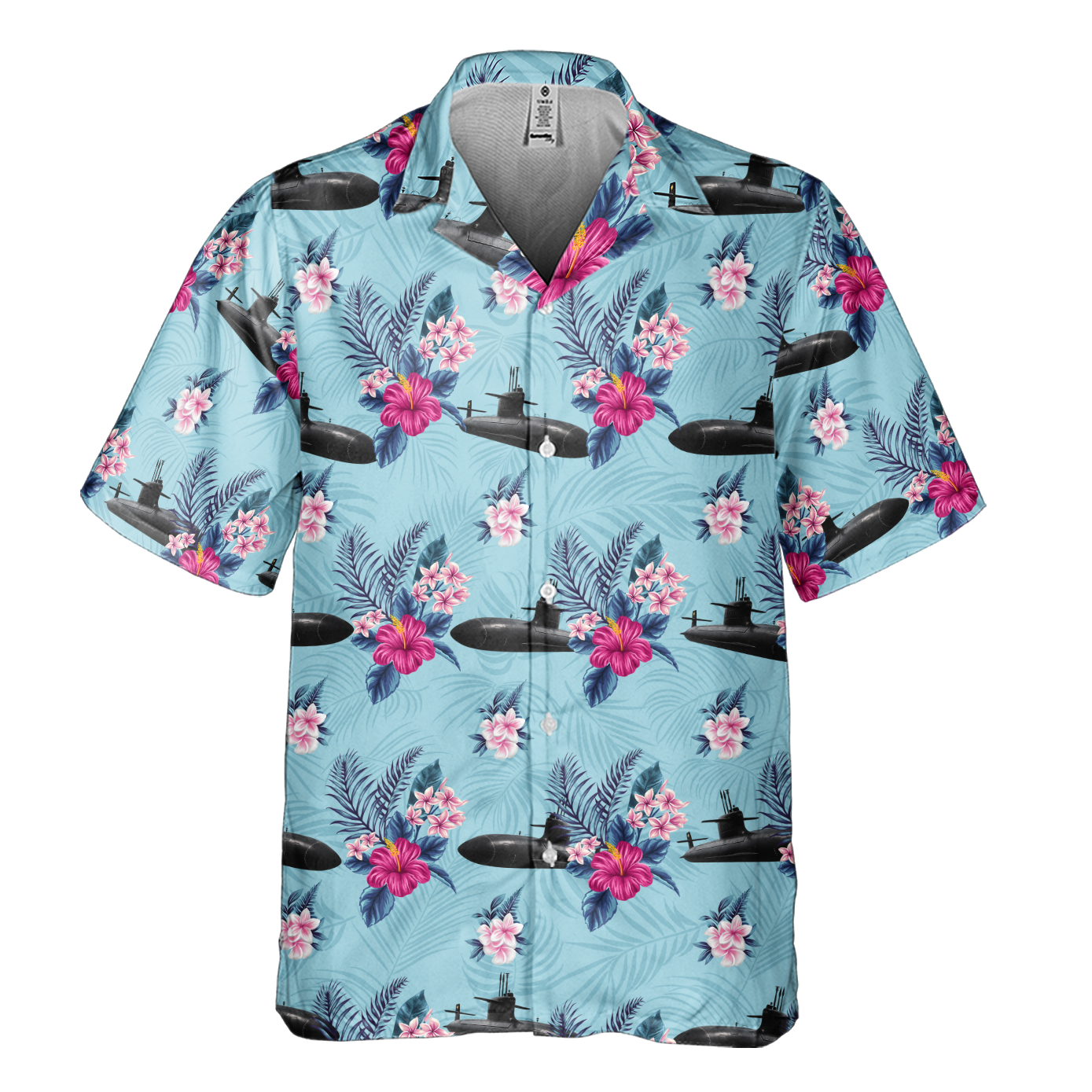Navy Submarine Tropical Cuban Shirt