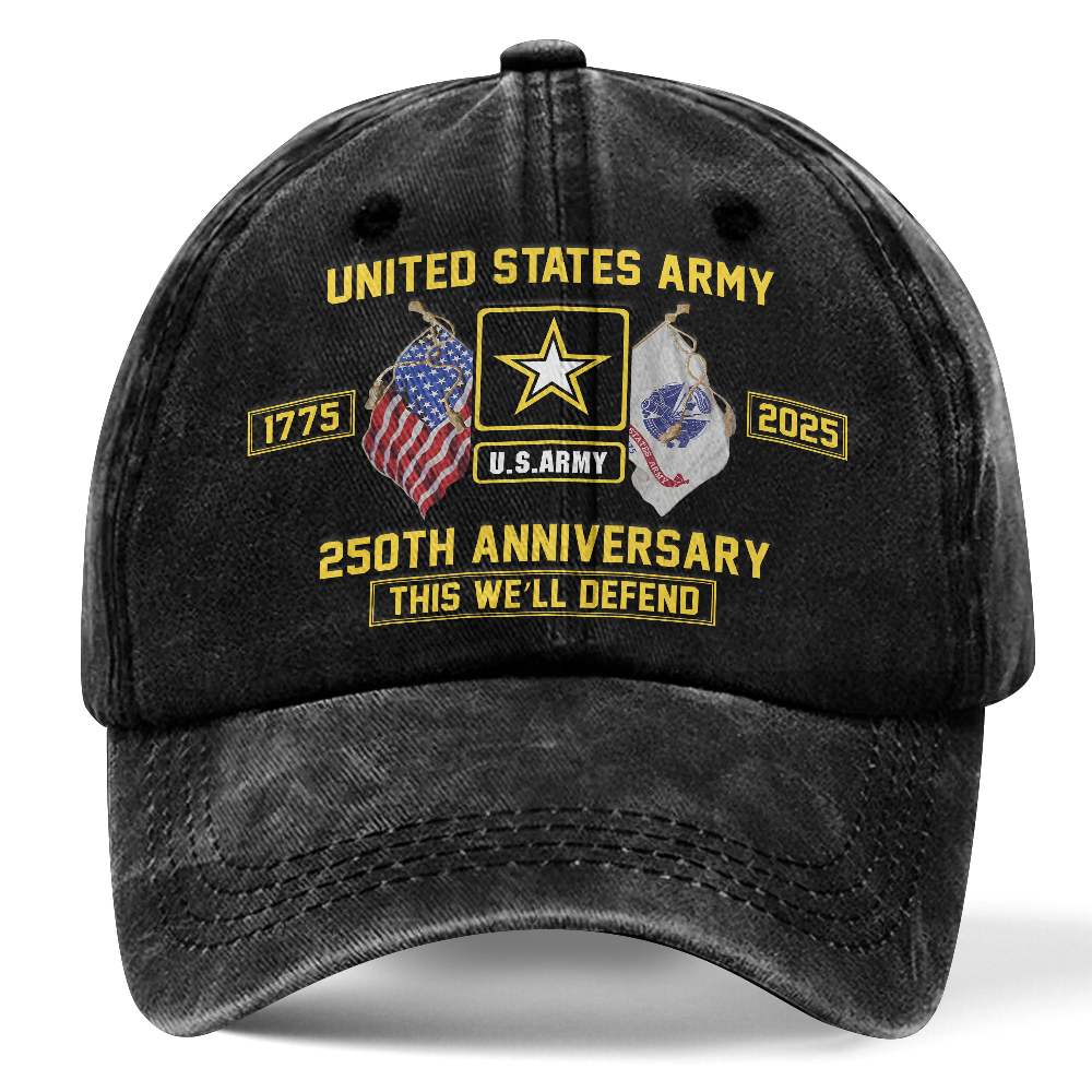 Army 250th Anniversary Washed Cap
