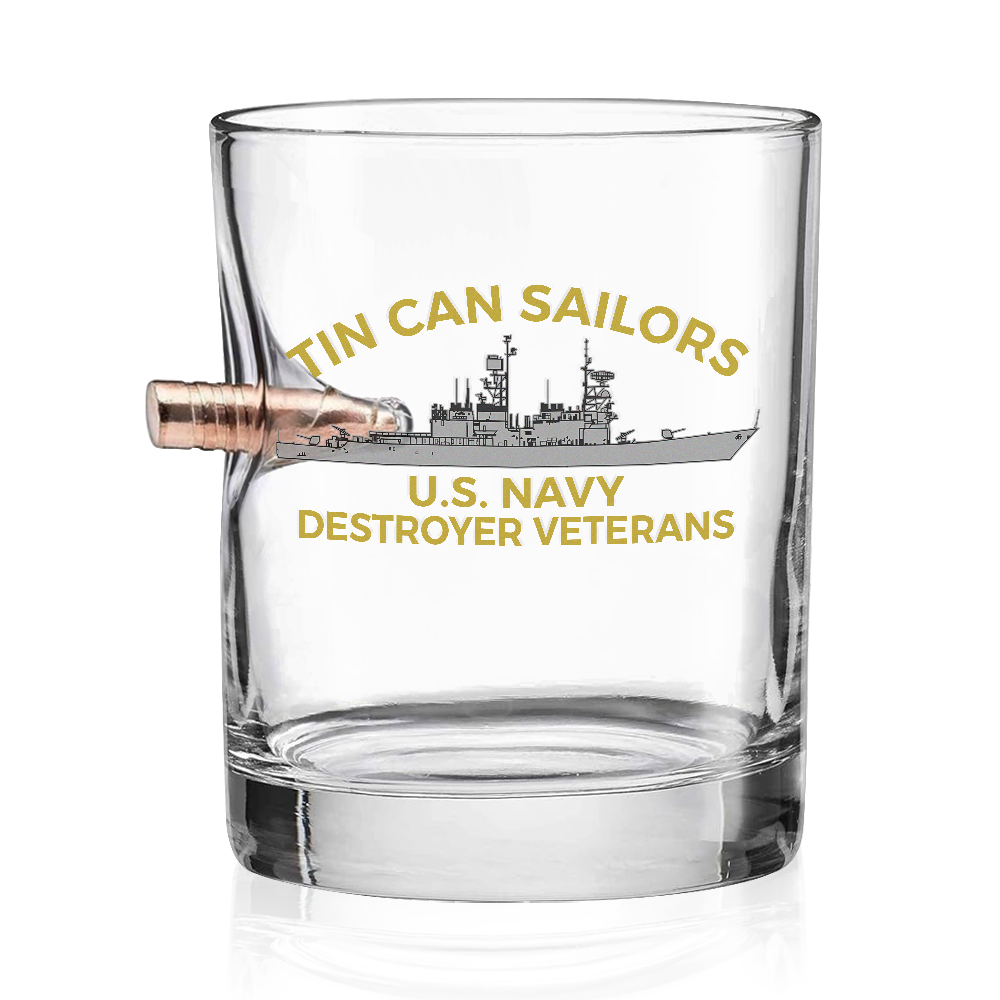 Personalizable Tin Can Sailors Bullet Whiskey Glass