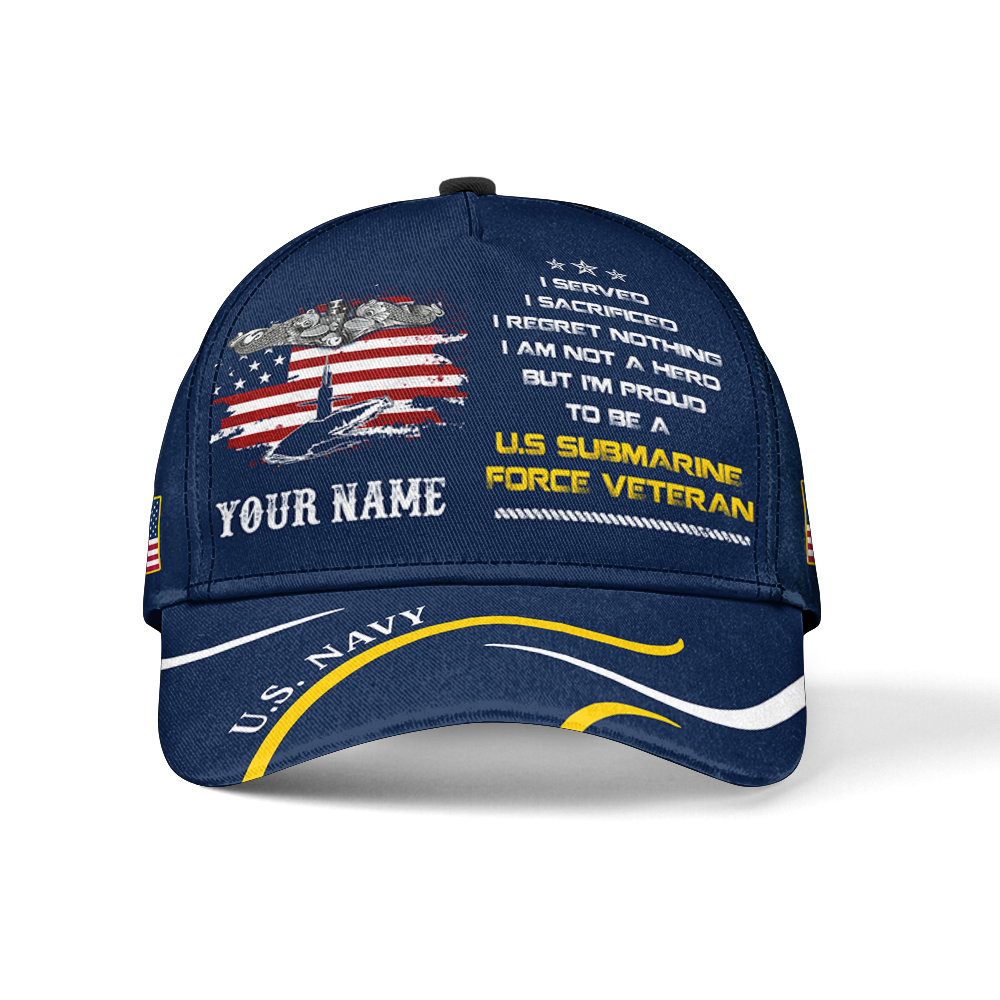 Personalizable Navy Submarine I Served I Sacrificed Classic Cap