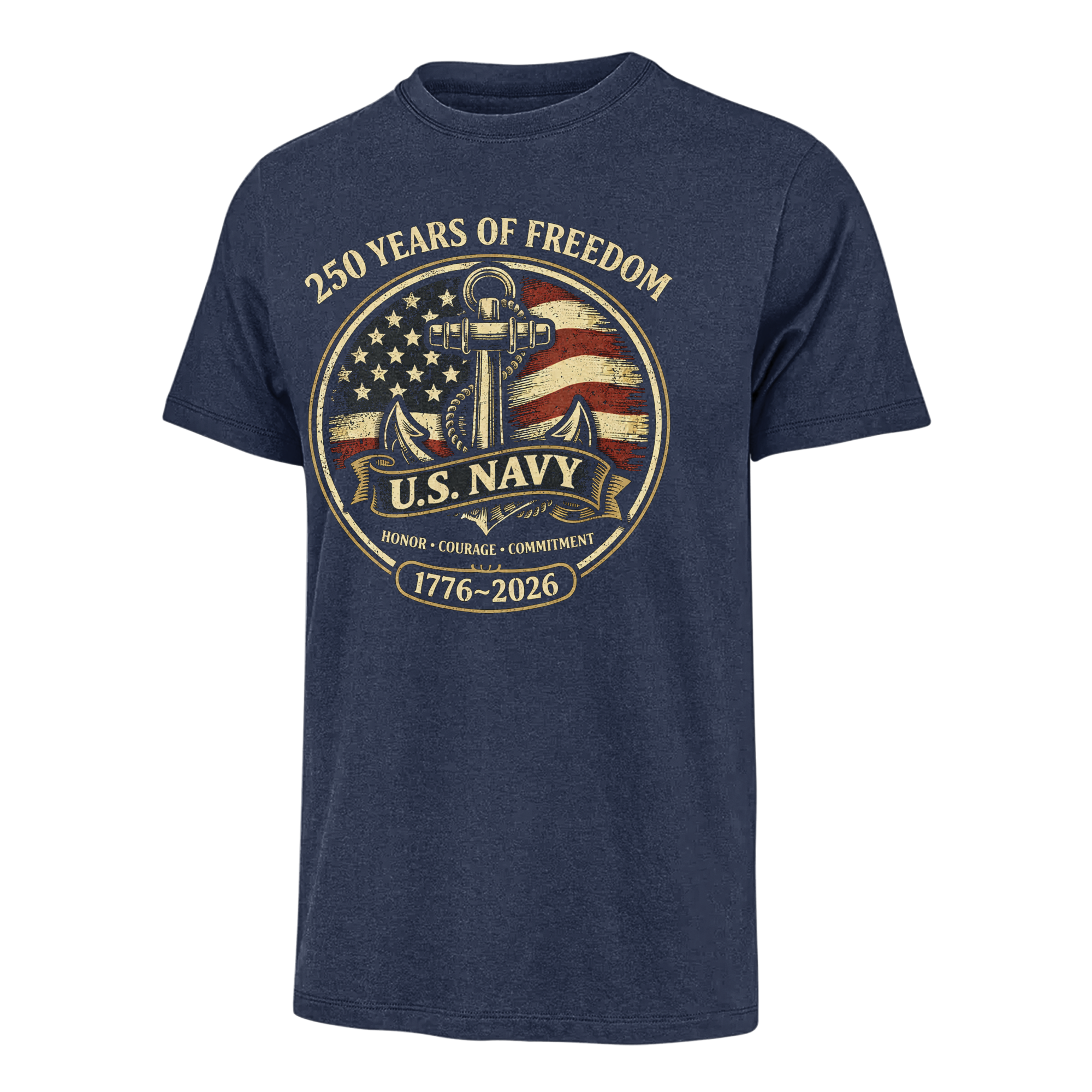 America 250 Navy Classic Tee