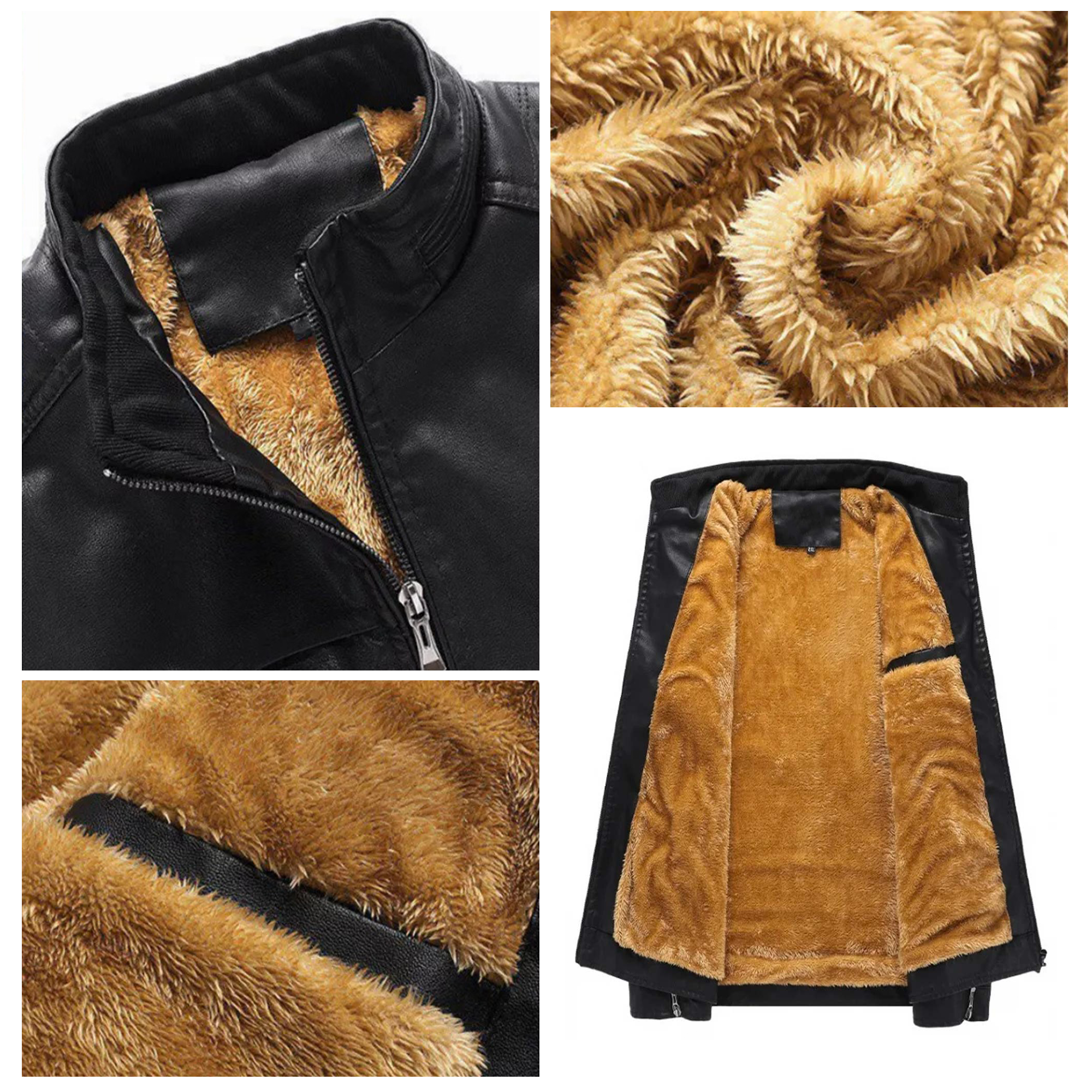 Born At Benning Raised At Bragg Leather Yellow Fleece Jacket