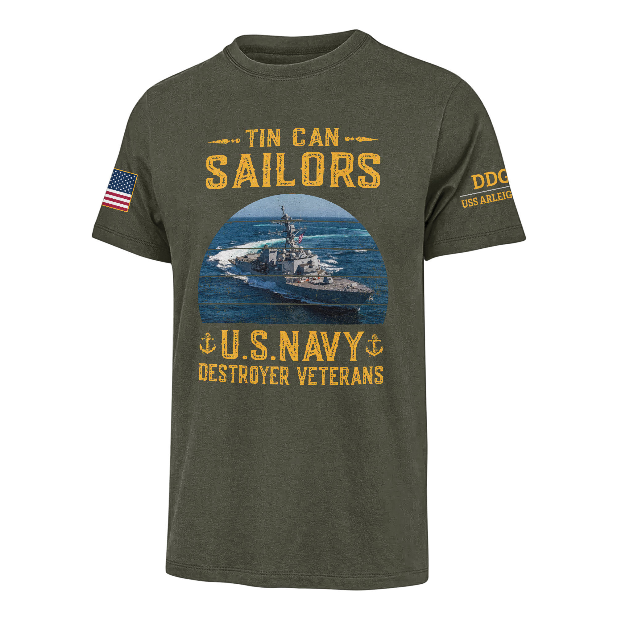 Personalizable Tin Can Sailors Classic T-shirt