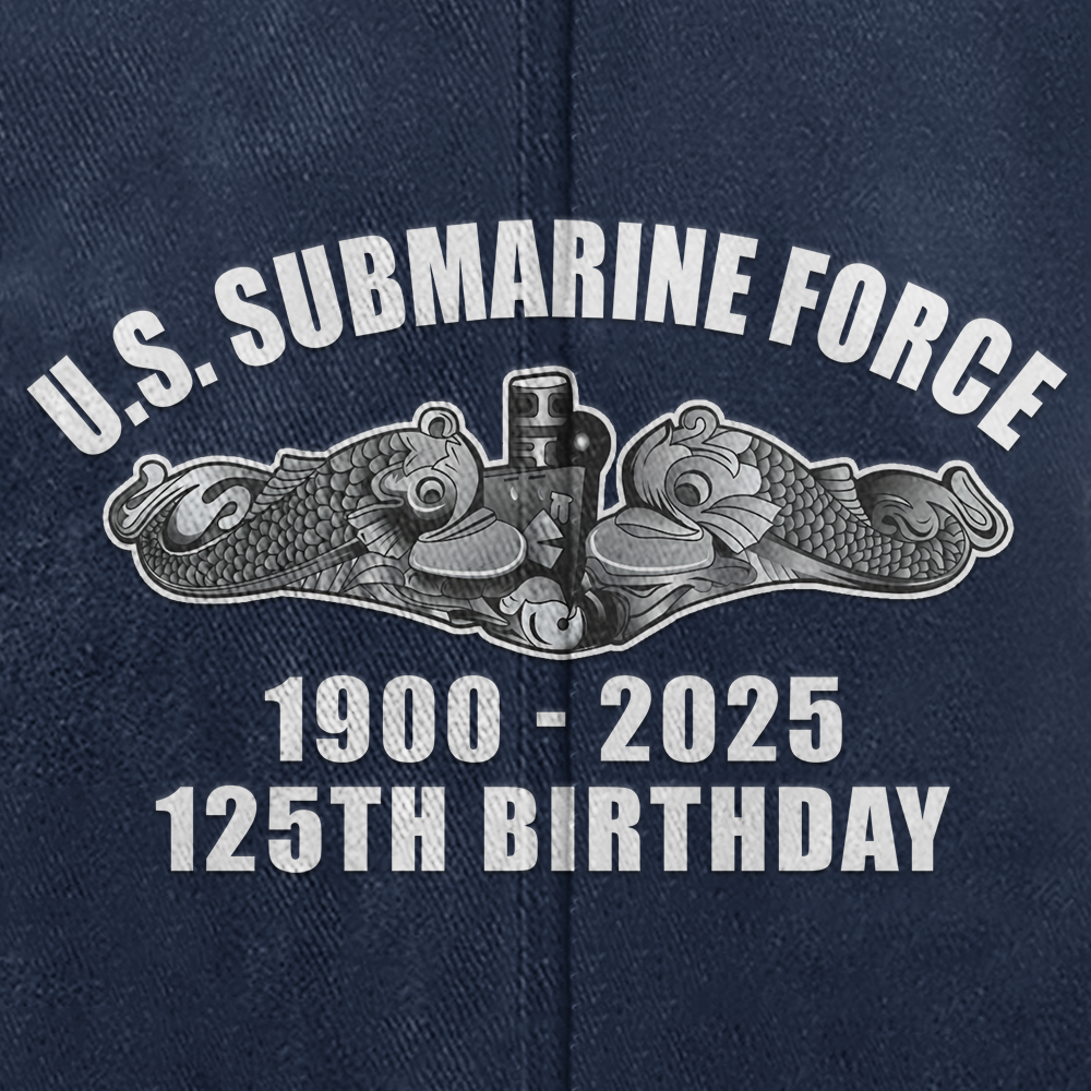 Navy Submarine 125th Birthday Washed Cap