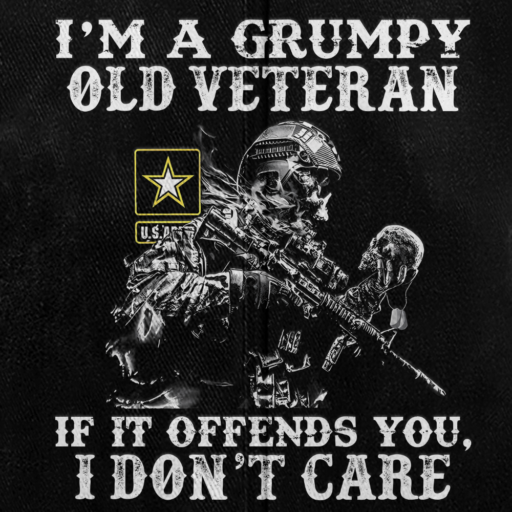 Personalizable Grumpy Old Vet Washed Cap