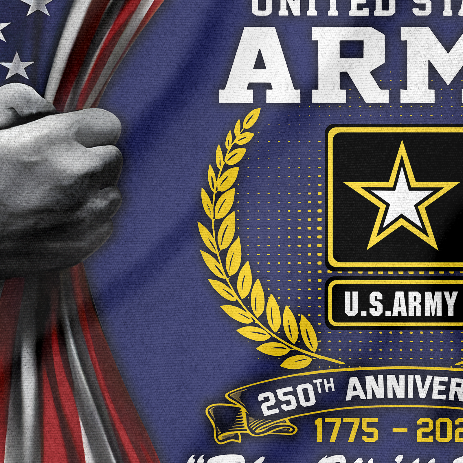Army 250th Anniversary House Flag