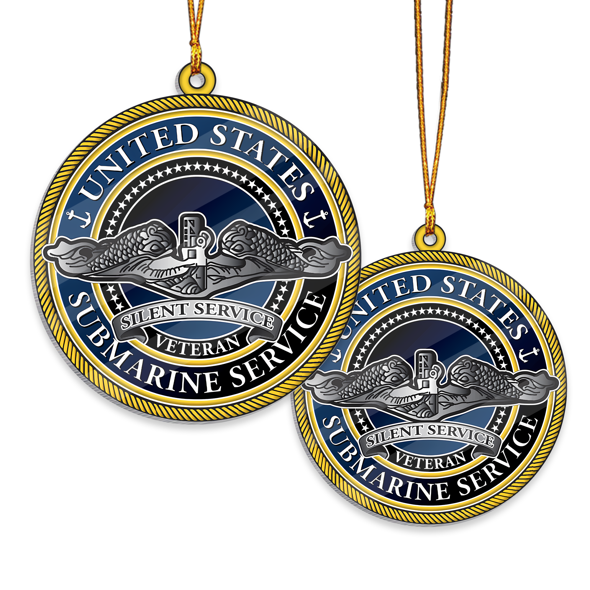 Navy Submarine Acrylic Ornament