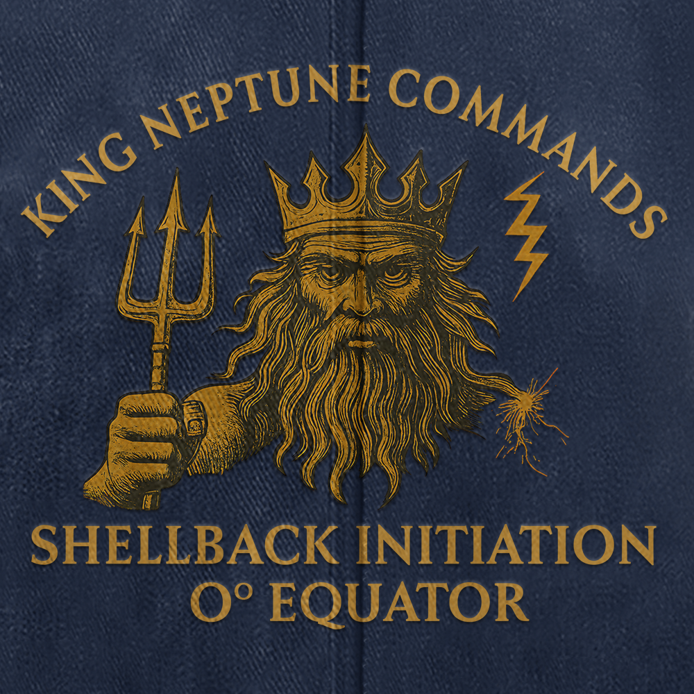 Personalizable Navy Shellback Washed Cap