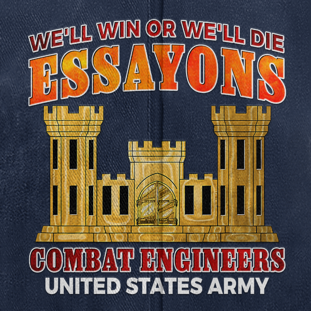 Personalizable Combat Engineer Washed Cap