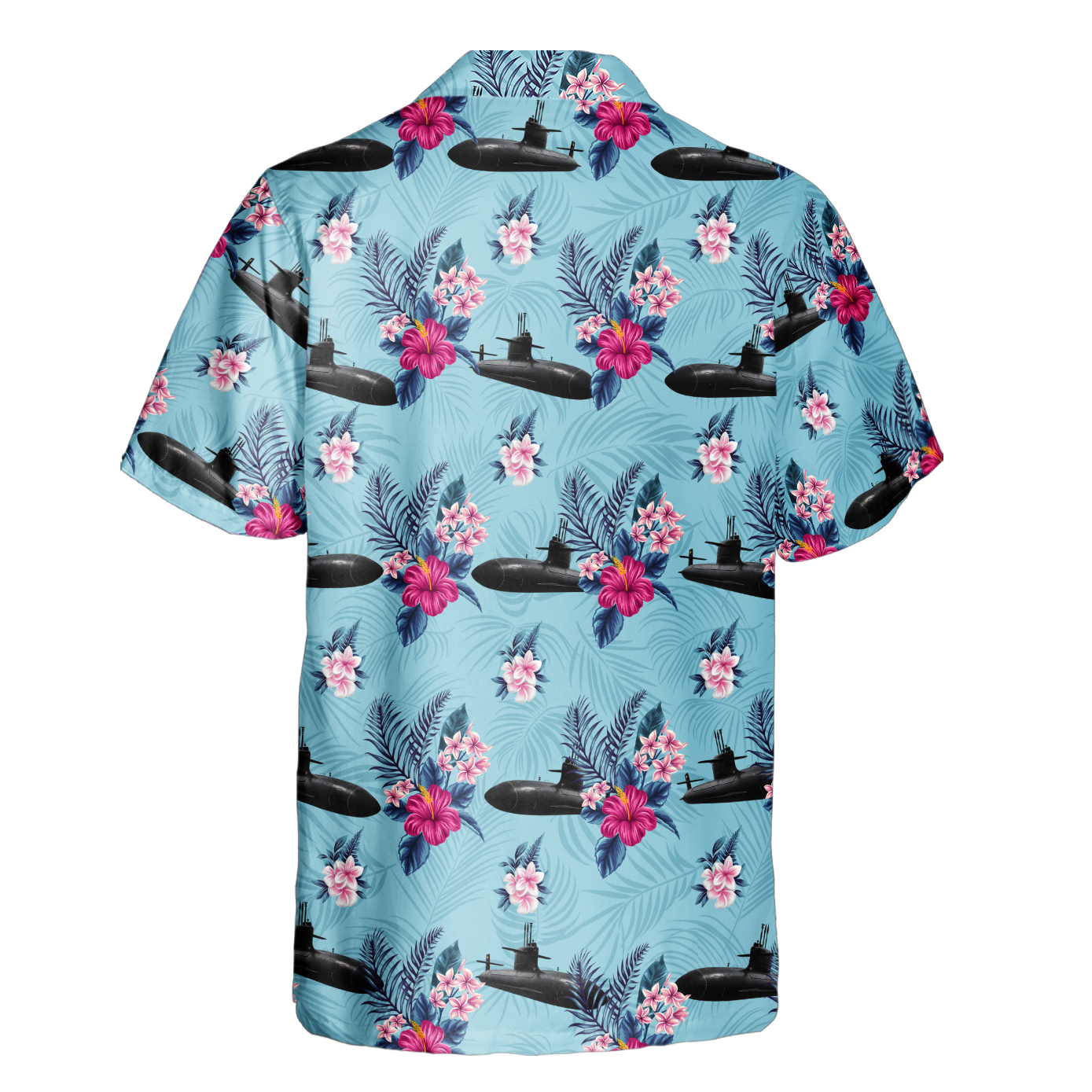 Navy Submarine Tropical Cuban Shirt