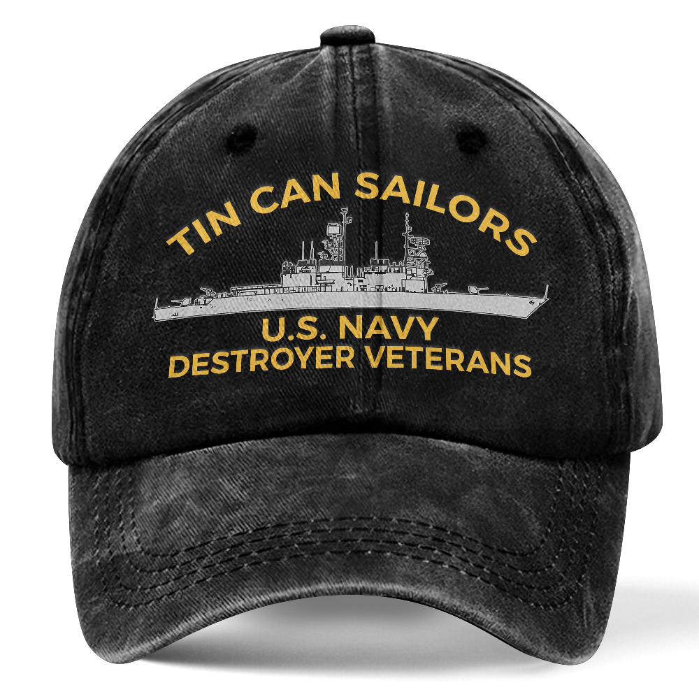 Personalizable Tin Can Sailors Washed Cap