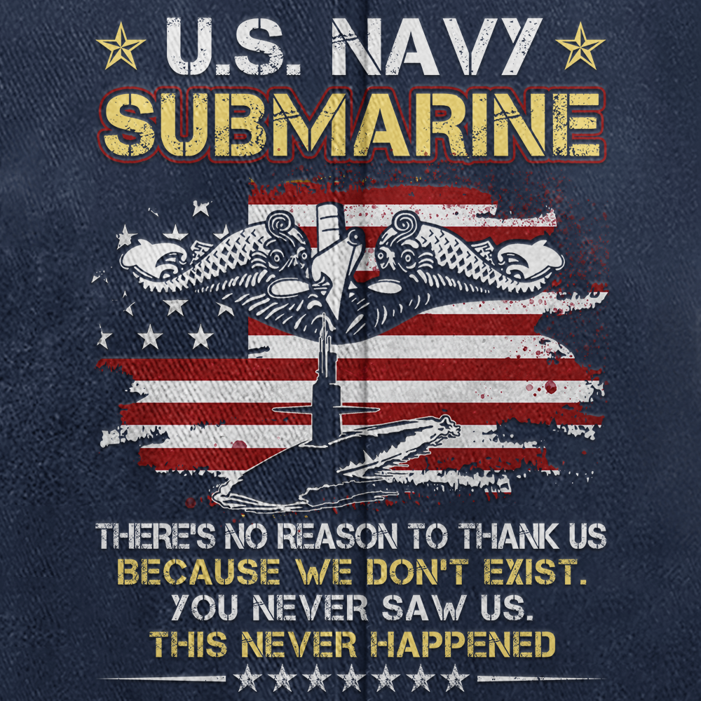 Navy Submarine Washed Cap