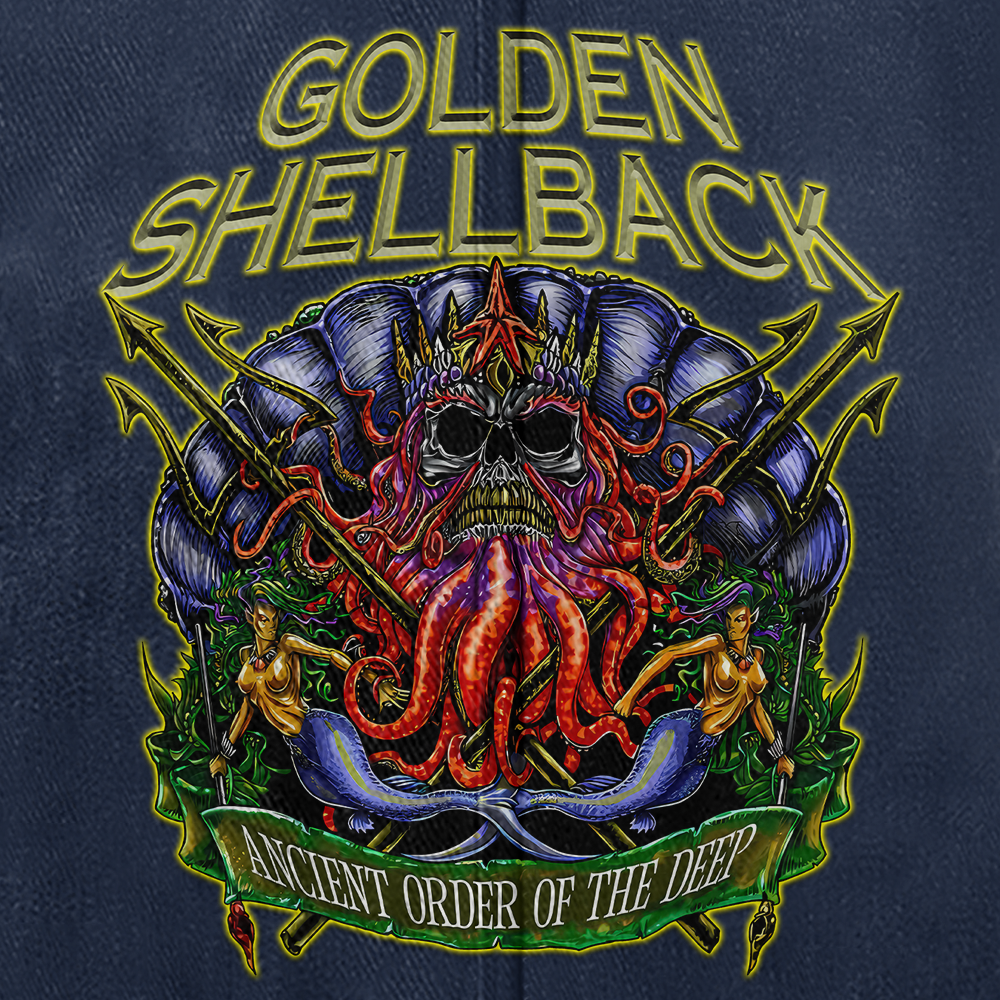 Personalizable Navy Shellback Washed Cap