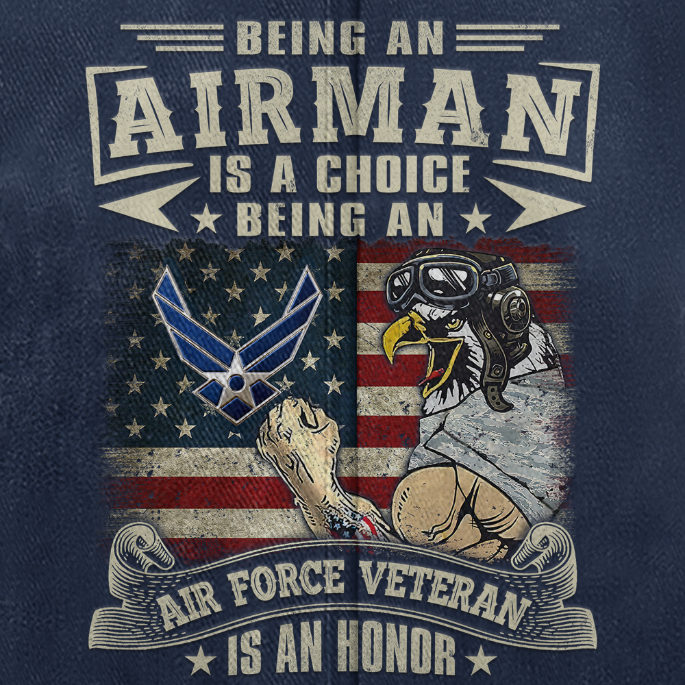 Personalizable Being An Air Force Veteran Is An Honor Washed Cap