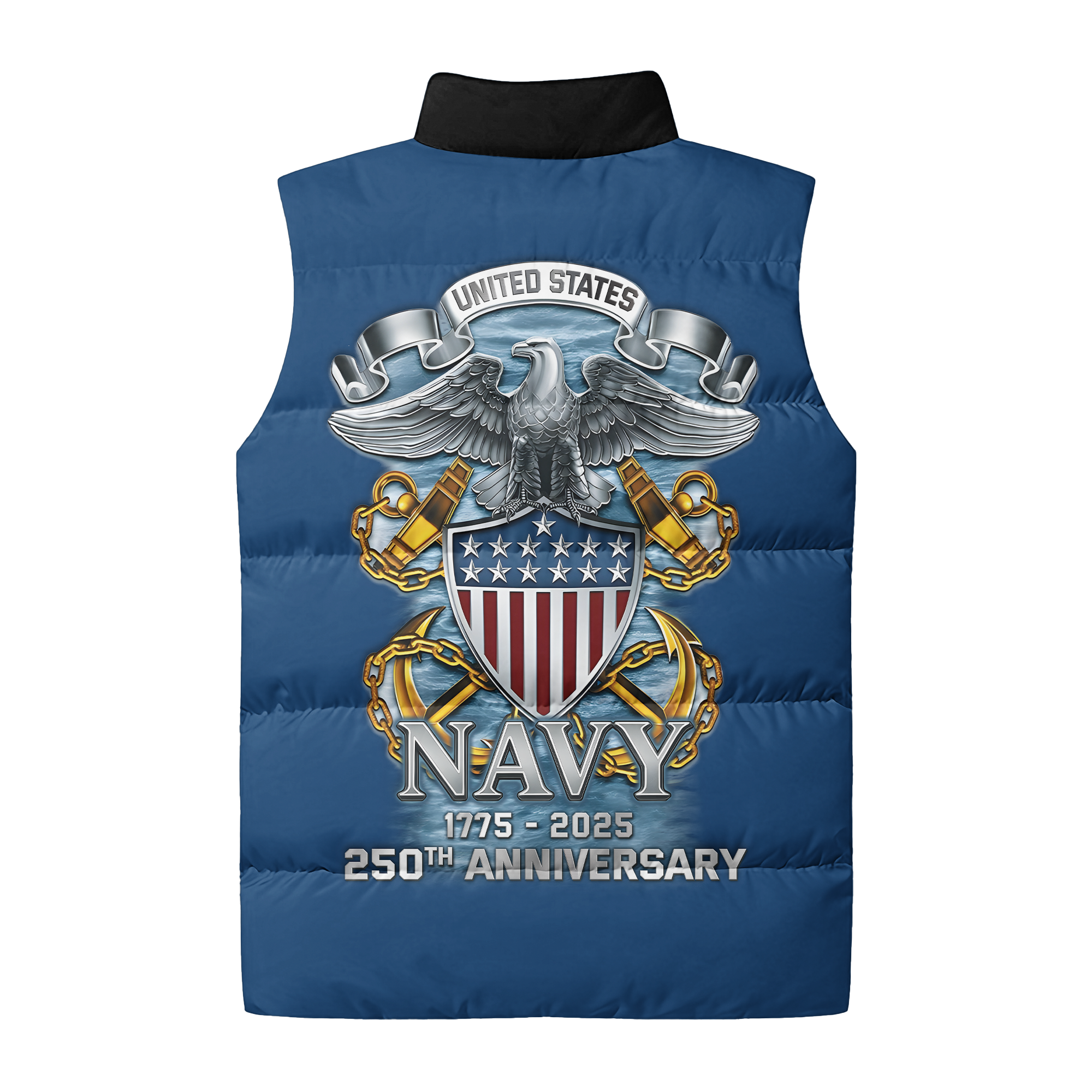 Navy 250th Anniversary Puffer Vest