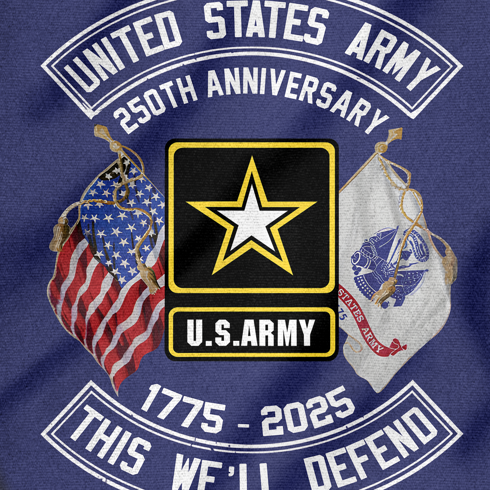 Army 250th Anniversary House Flag