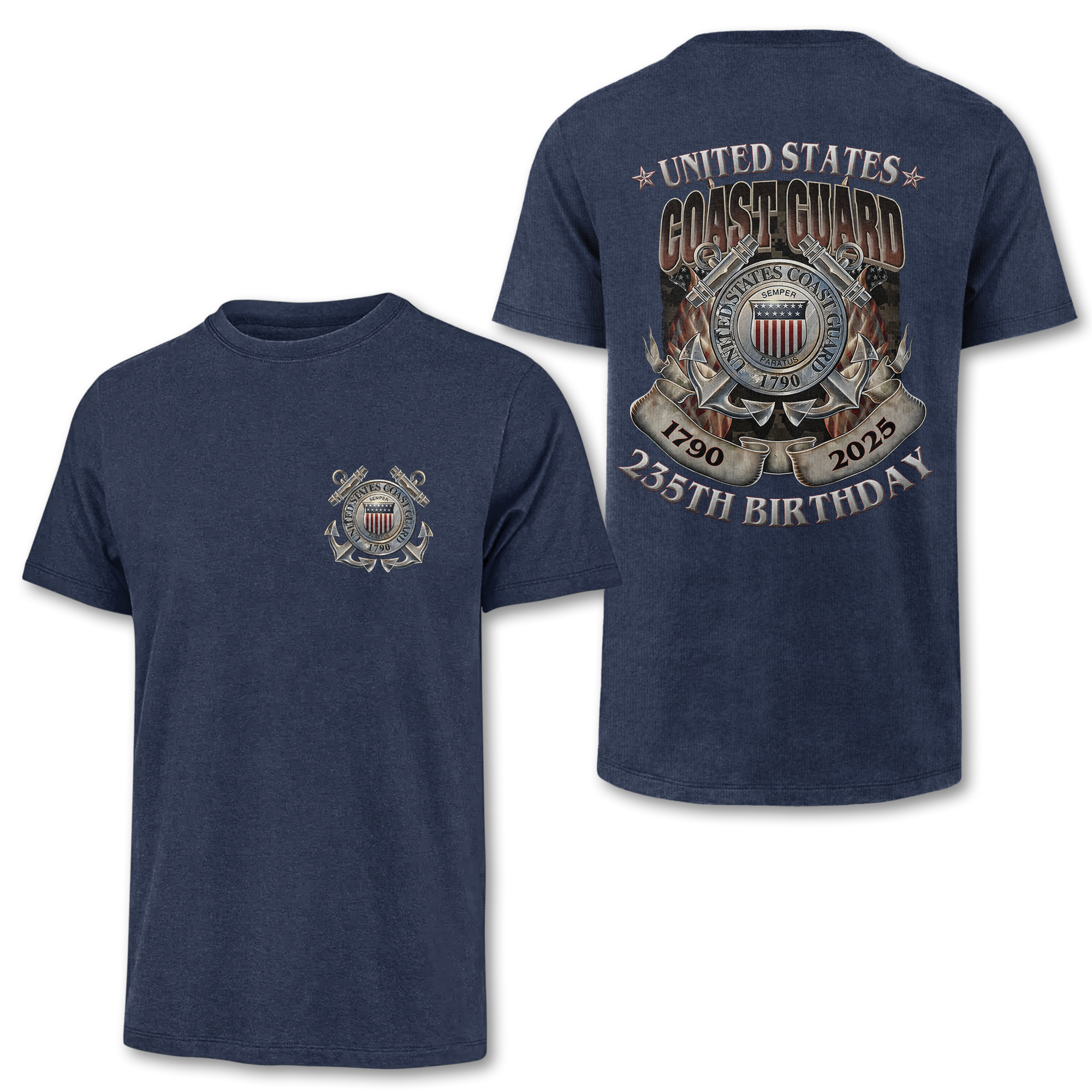 Coast Guard 235th Birthday Double Side Classic T-shirt