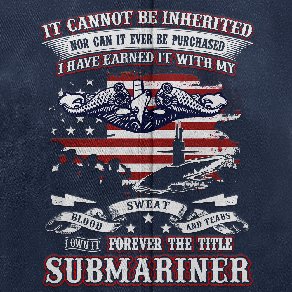 Navy Submarine Washed Cap