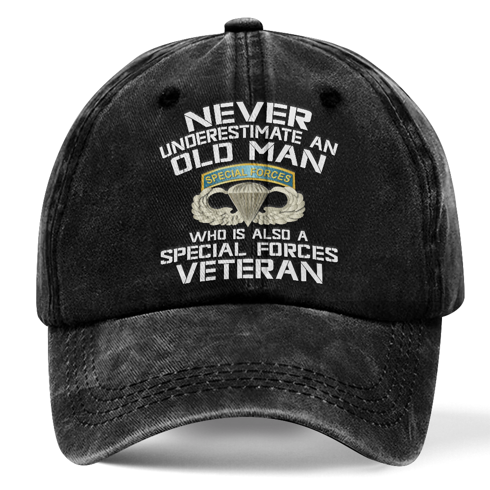 Personalizable Special Forces Washed Cap