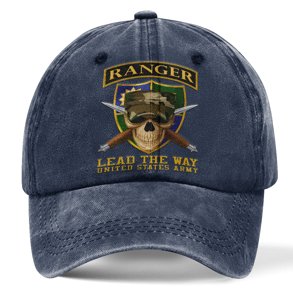 Personalizable Rangers Lead The Way Washed Cap