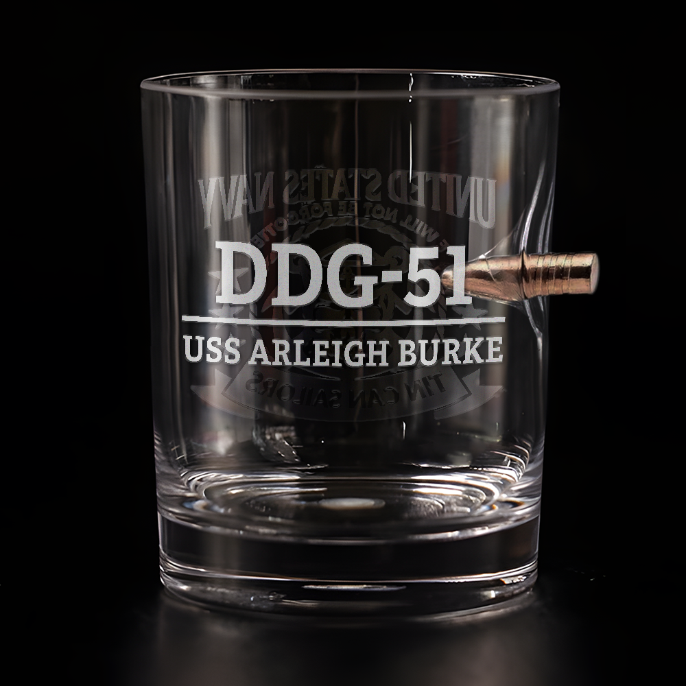 Personalizable Tin Can Sailors Bullet Whiskey Glass