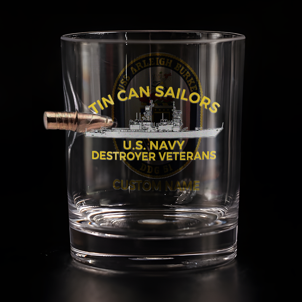 Personalizable Tin Can Sailors Bullet Whiskey Glass